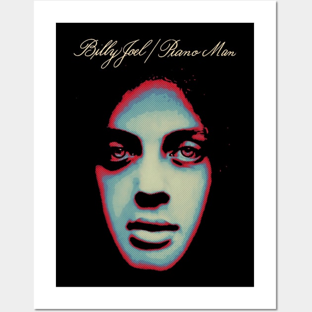 The Piano Man Billy Joel Wall Art by SevenlightCo